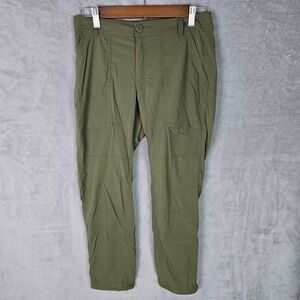 REI Co-op Savanna Trails Pants Womens 2‎ Petite Army Green Hiking Utility 164072